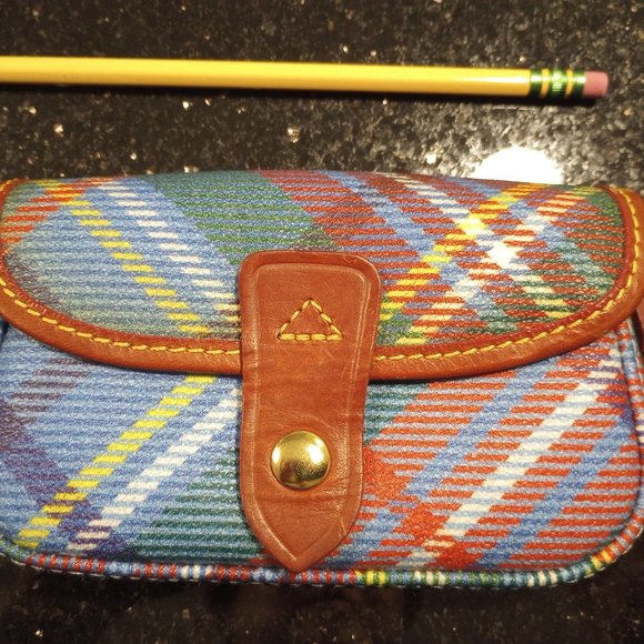 Dooney & Bourke Tartan plaid wristlet -WITHOUT STRAP - Picture 1 of 5